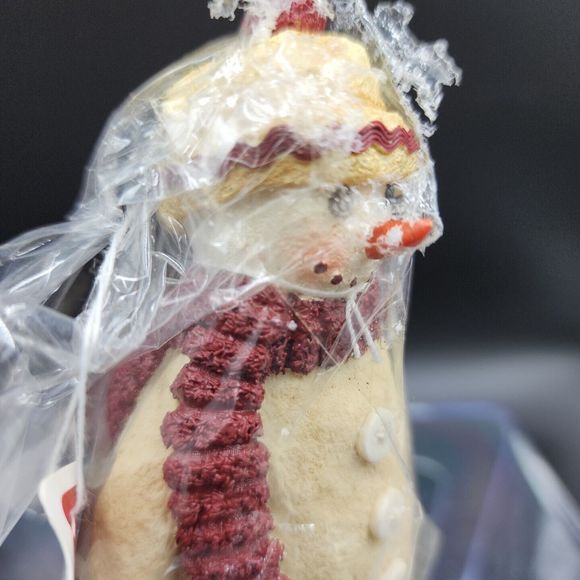 VTG Hallmark Christmas Snowman Resin Standing Figure 5" Cute Table Mantle Decor - Picture 2 of 9